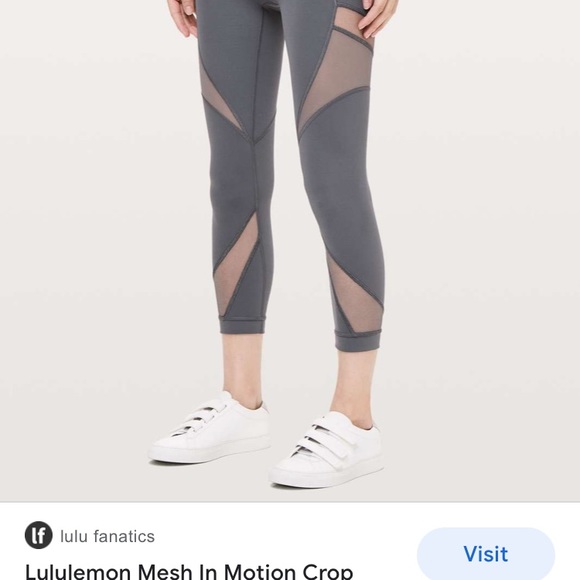 Lululemon mesh in motion  crop leggings - Picture 2 of 8